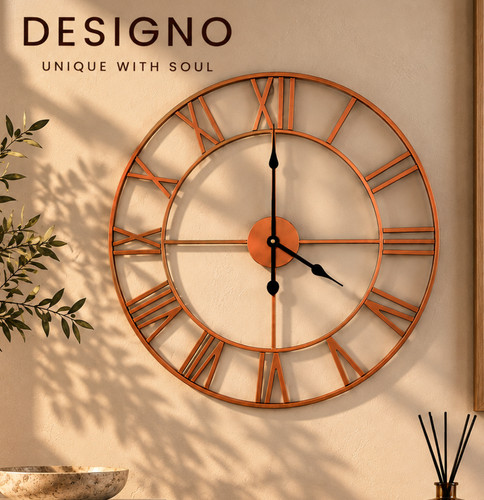 Metal wall clock large - clock,