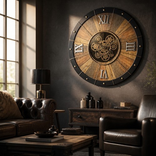 60cm black metal wood - 60cm,