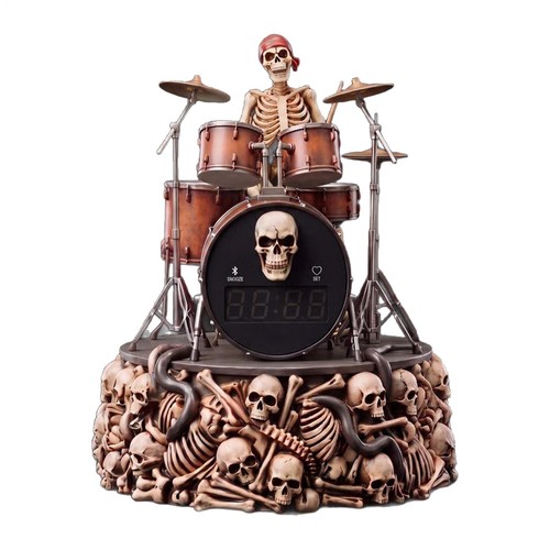 Alarm clock with drum - with, beat