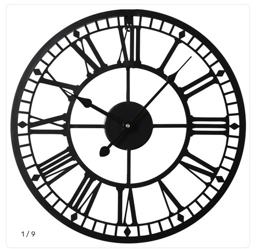 Black skeleton clock - 40,