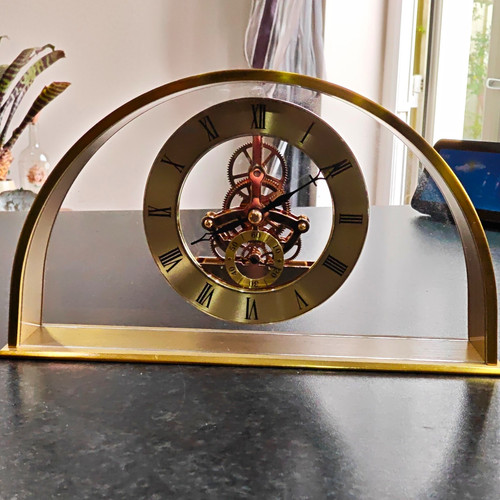 Gold arch skeleton - gold, mantel