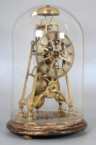 Antique skeleton clock - antique, working