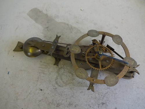 Skeleton clock part - , built